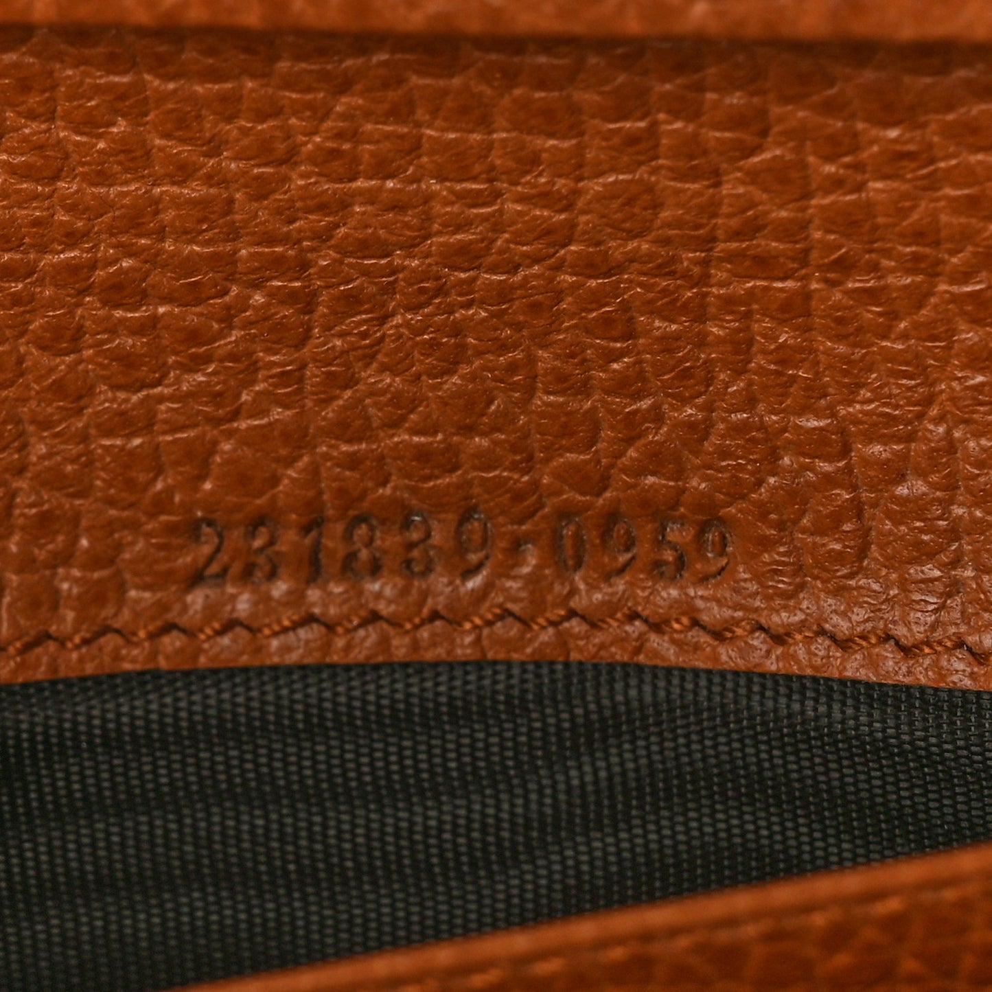 Calfskin Continental Charmy Wallet Brown