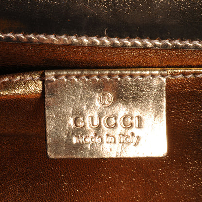 Gucci Leather Clutch Metallic Gold 7 of 9