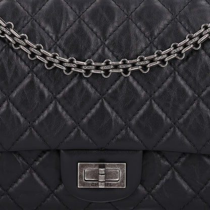 Chanel Aged Calfskin Quilted 2.55 Reissue 225 Flap Black 7 of 9