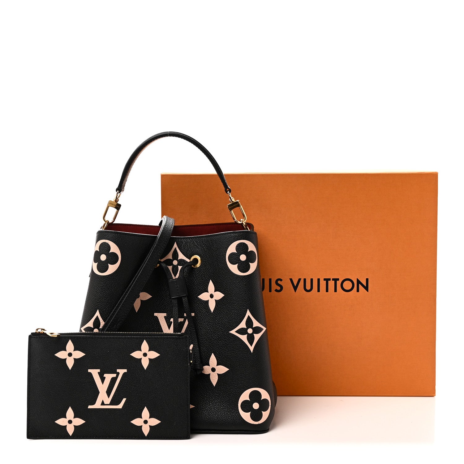 Louis Vuitton Empreinte Monogram Giant Neonoe MM Black Beige 11 of 11