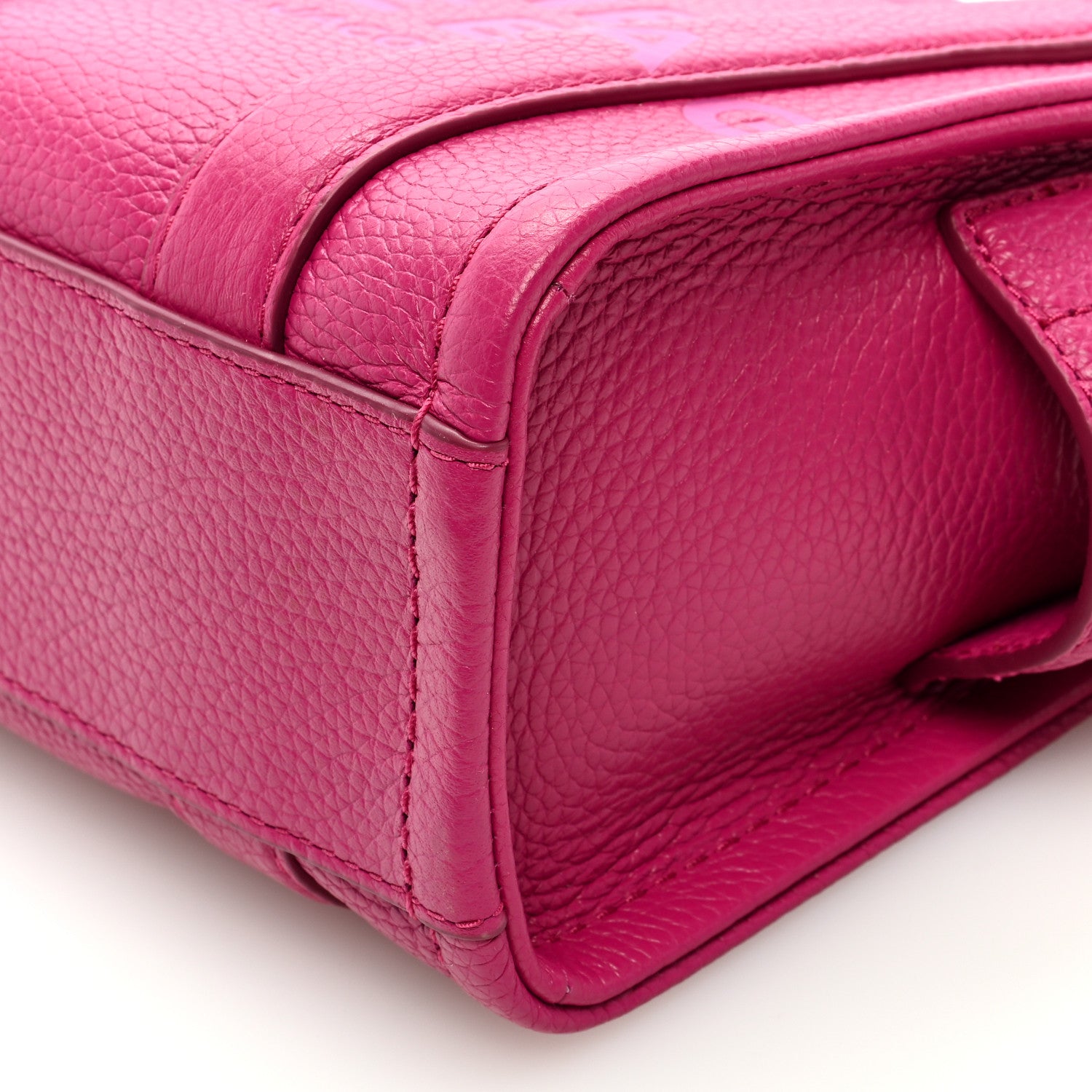 Marc Jacobs Grained Calfskin Mini The Tote Bag Lipstick Pink 9 of 9