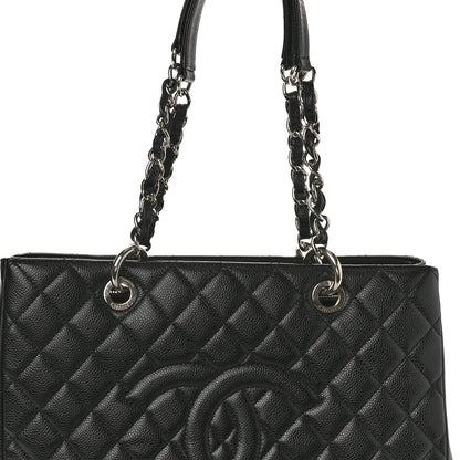 Chanel Caviar Quilted Grand Shopping Tote GST Black 8 of 12