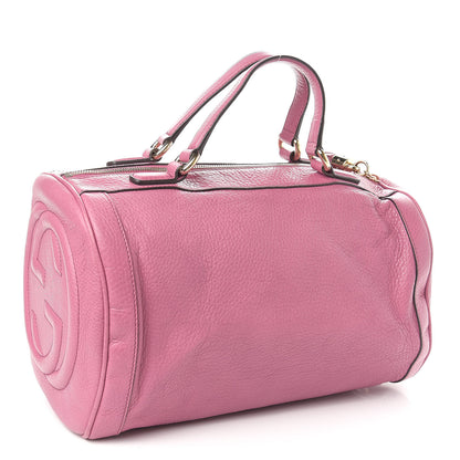 Gucci Pebbled Calfskin Medium Soho Boston Fresia Rose 3 of 10
