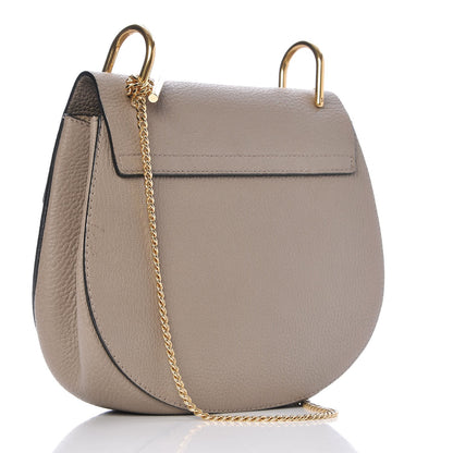 Chloe Grained Lambskin Drew Shoulder Bag Motty Grey 3 of 9