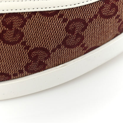 Gucci Monogram Mens Boat Shoes 9 Sahara Rubino White 13 of 14