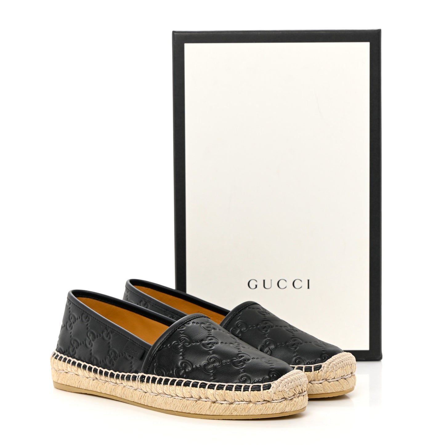 Guccissima Signature Espadrilles 37.5 Black