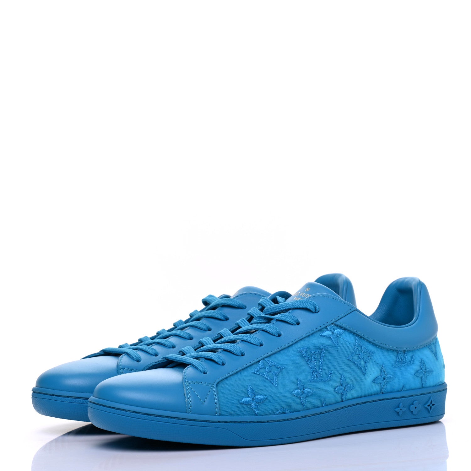Louis Vuitton Monogram Luxembourg Sneaker 8 Blue 3 of 9