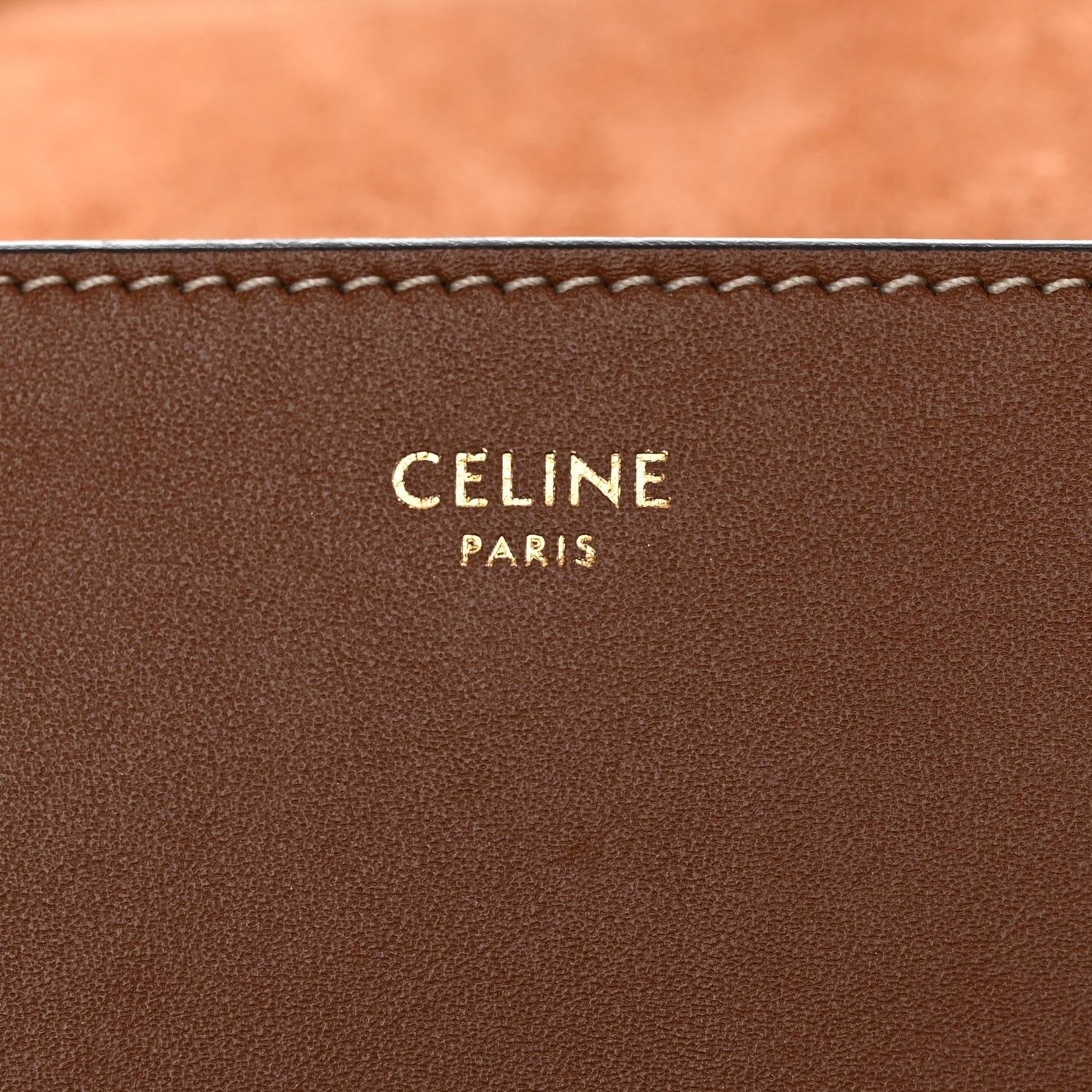 Celine Smooth Calfskin Cuir Triomphe Folco Crossbody Bag Tan 6 of 13