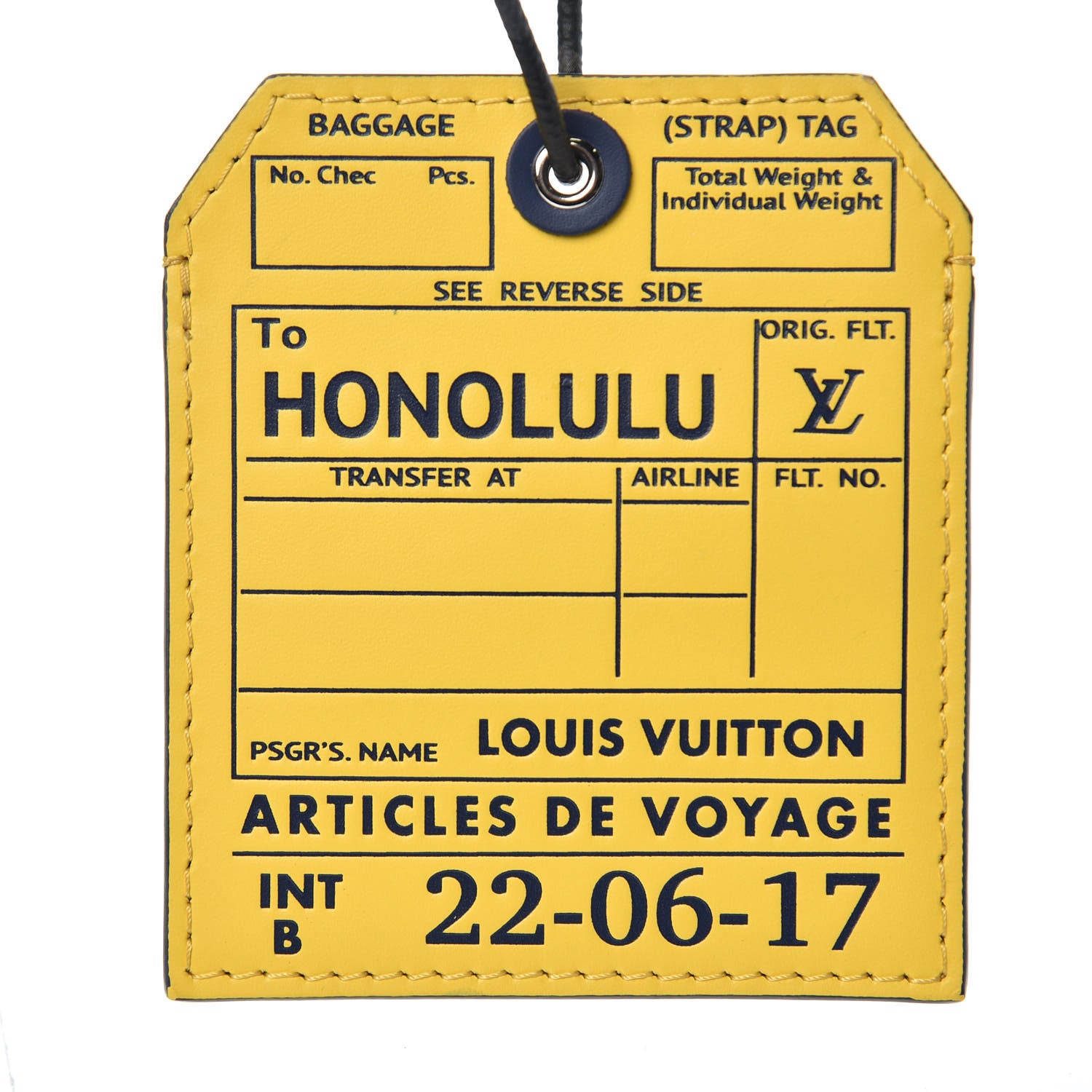 Louis Vuitton Calfskin Honolulu Name Tag 3 of 4