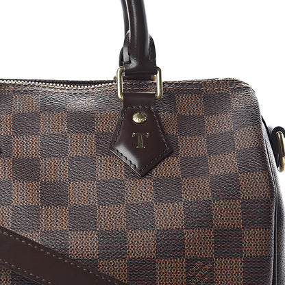 Louis Vuitton Damier Ebene Speedy Bandouliere 25 10 of 10