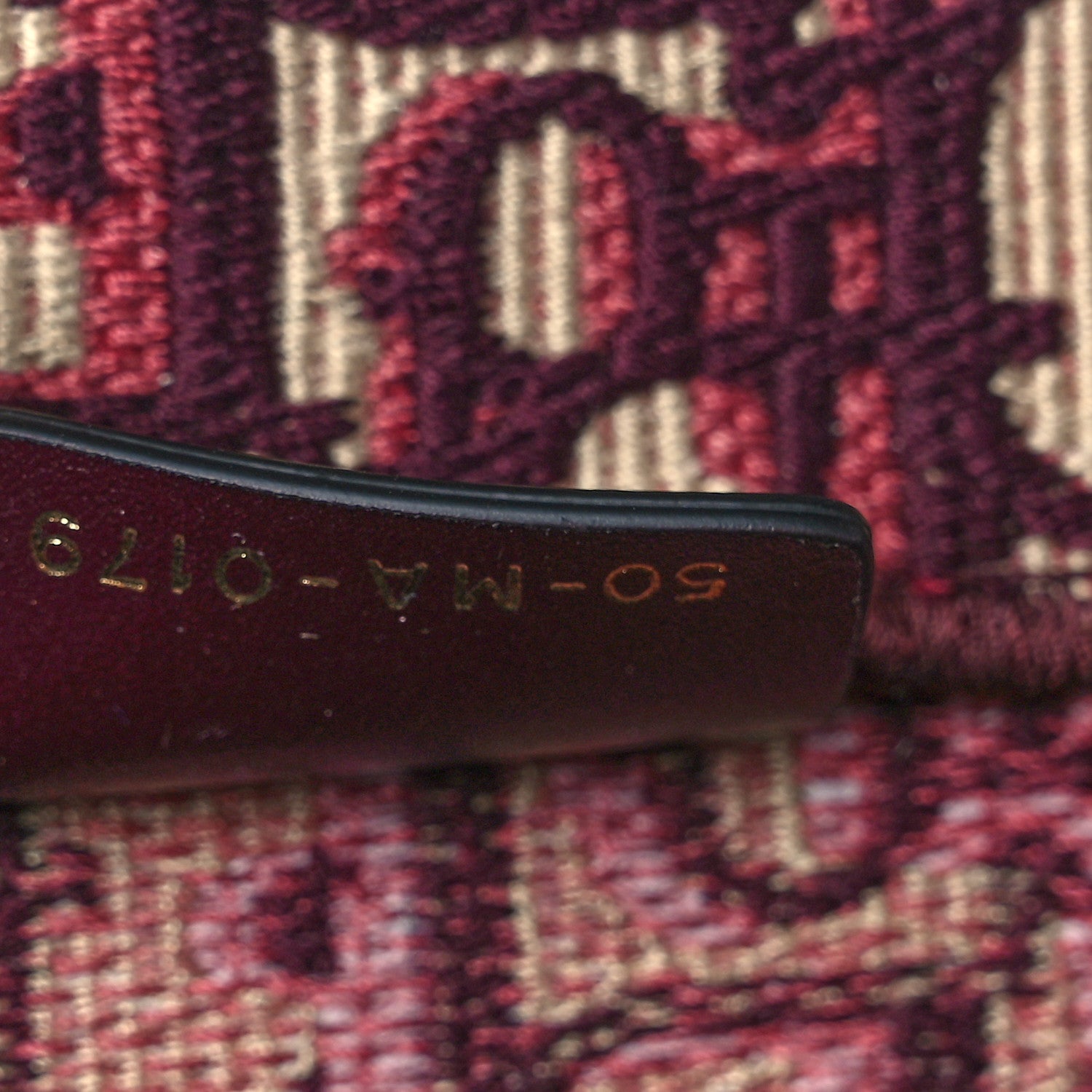 Christian Dior Oblique Medium Book Tote Burgundy Multicolor 6 of 8