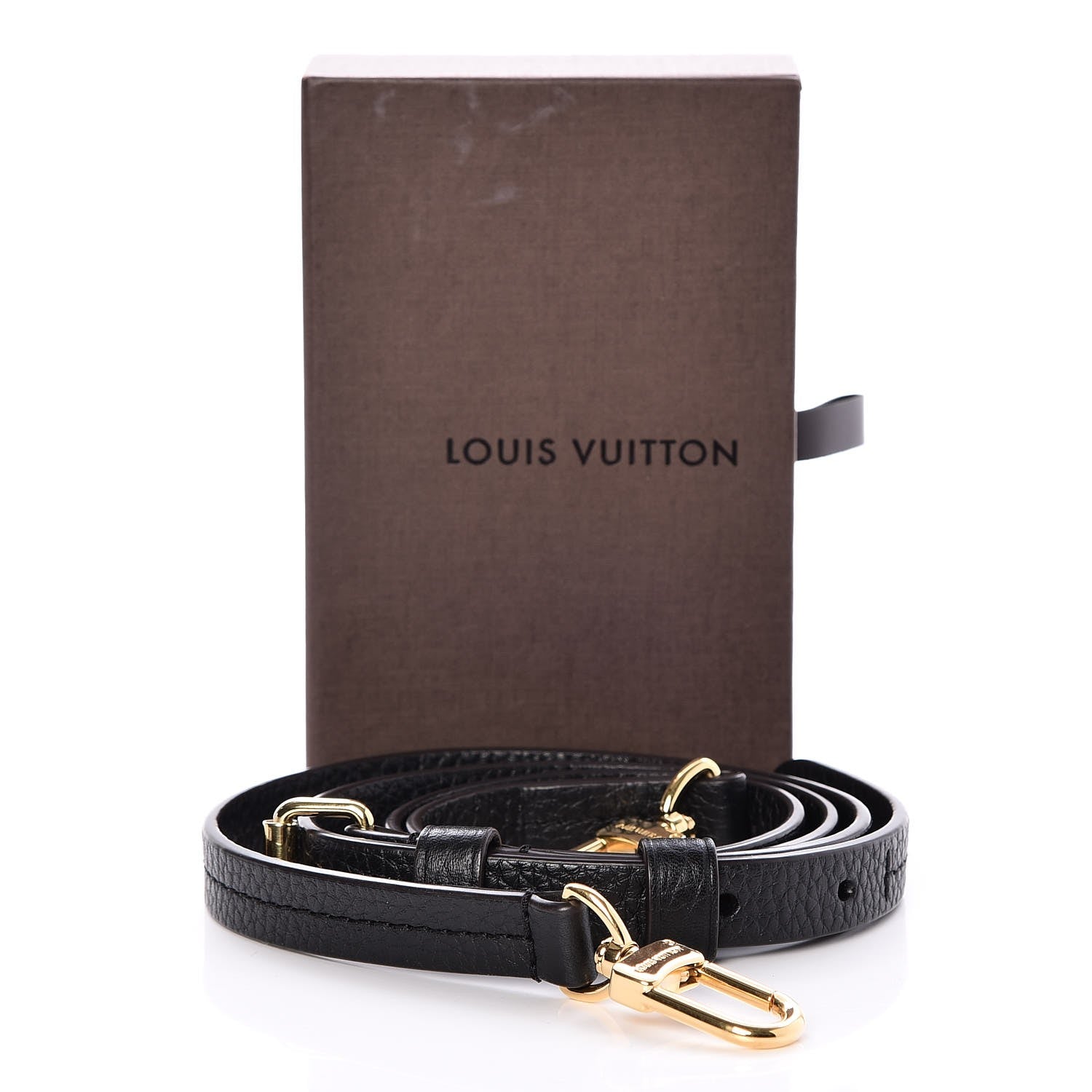 Louis Vuitton Calfskin Adjustable Retiro NM Shoulder Strap Black 5 of 5