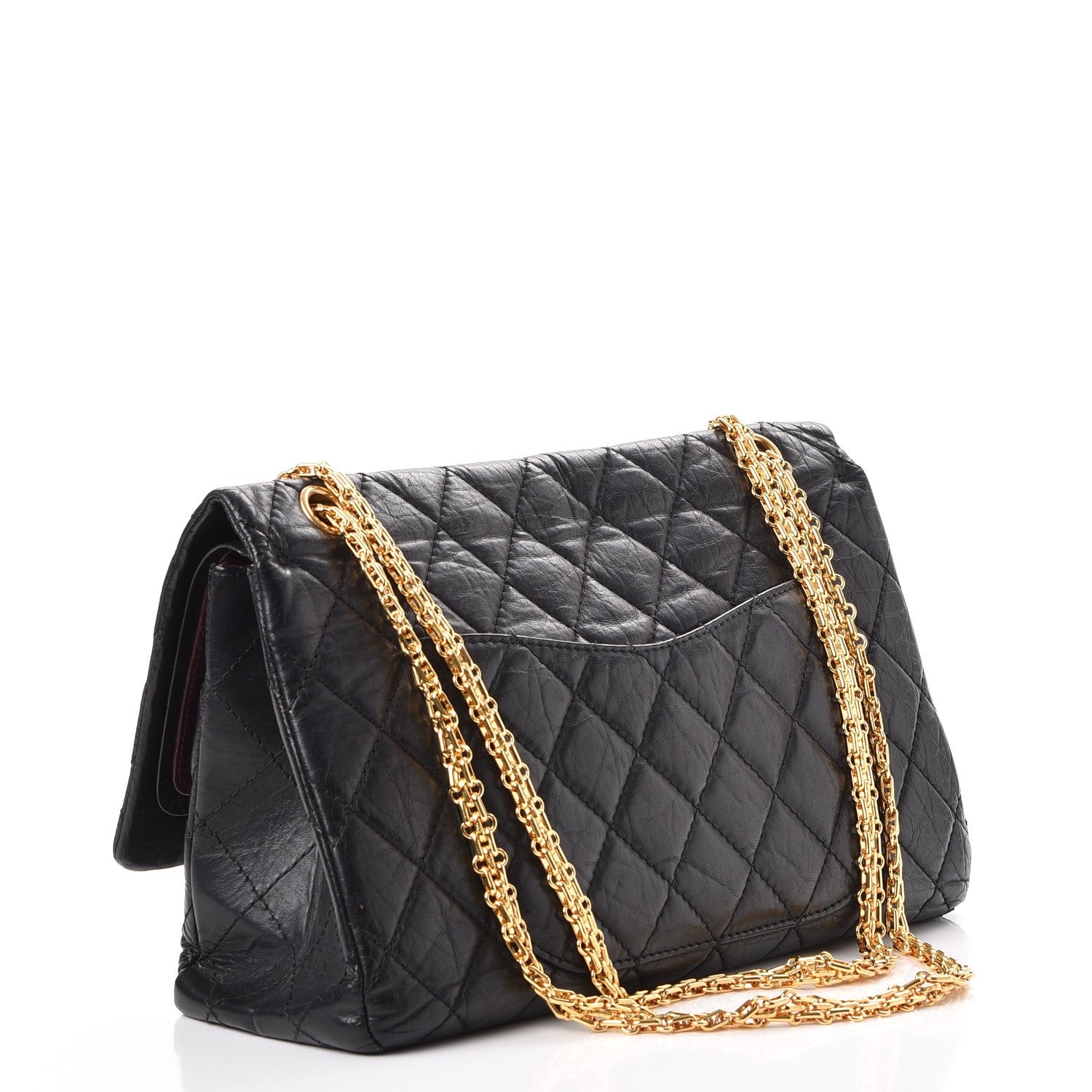 Chanel Aged Calfskin Quilted 2.55 Reissue 227 Flap Black 3 of 7