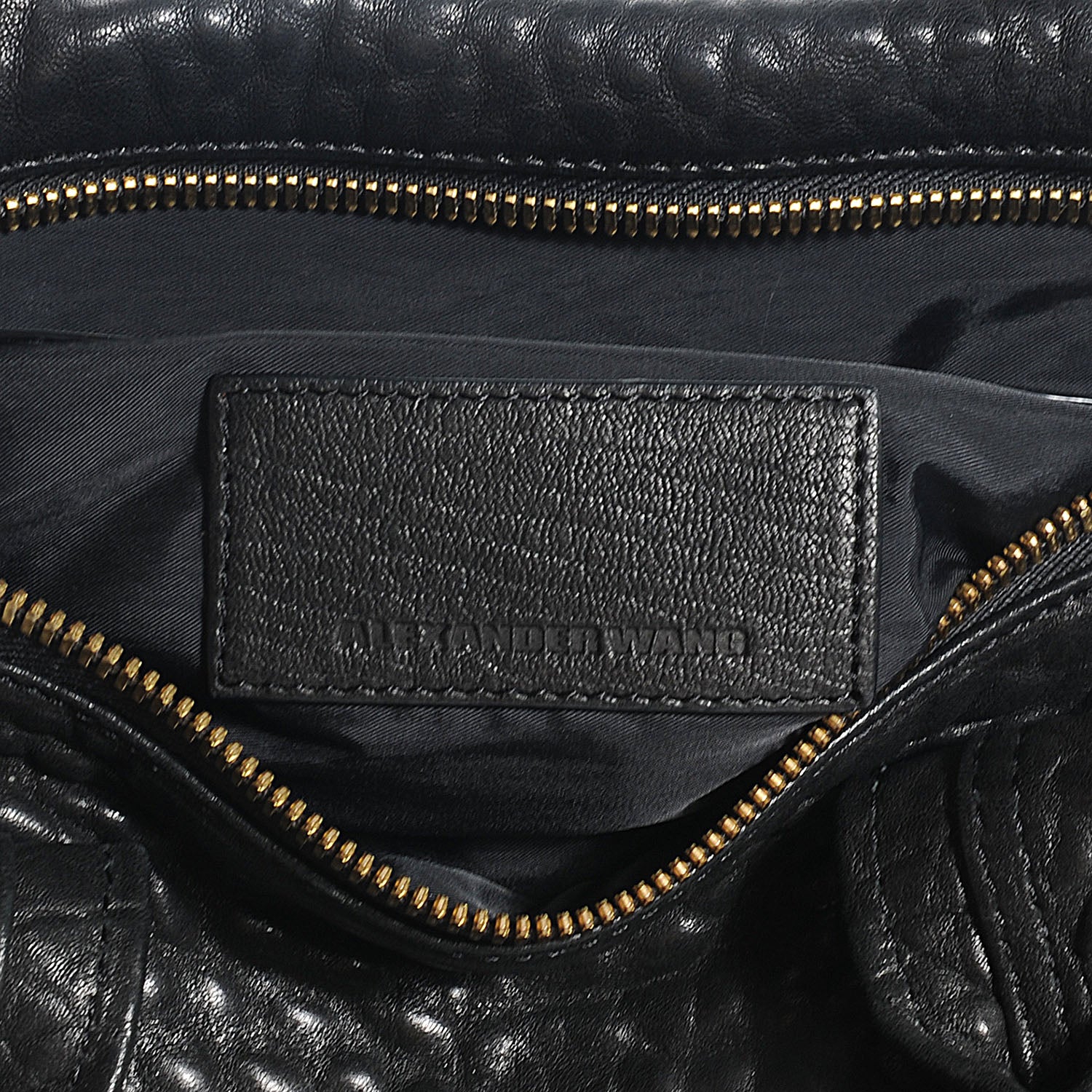 Alexander Wang Pebbled Lambskin Rocco Black Antique Brass Hardware 6 of 7