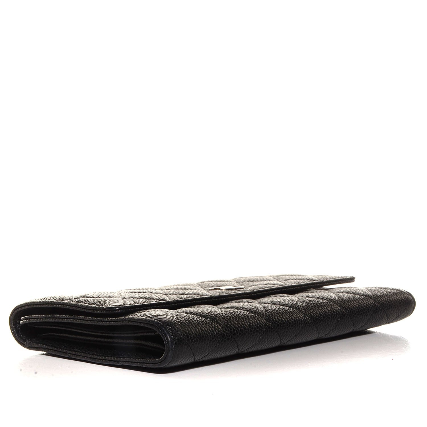 Chanel Caviar Quilted Large Flap Wallet Black 4 of 8