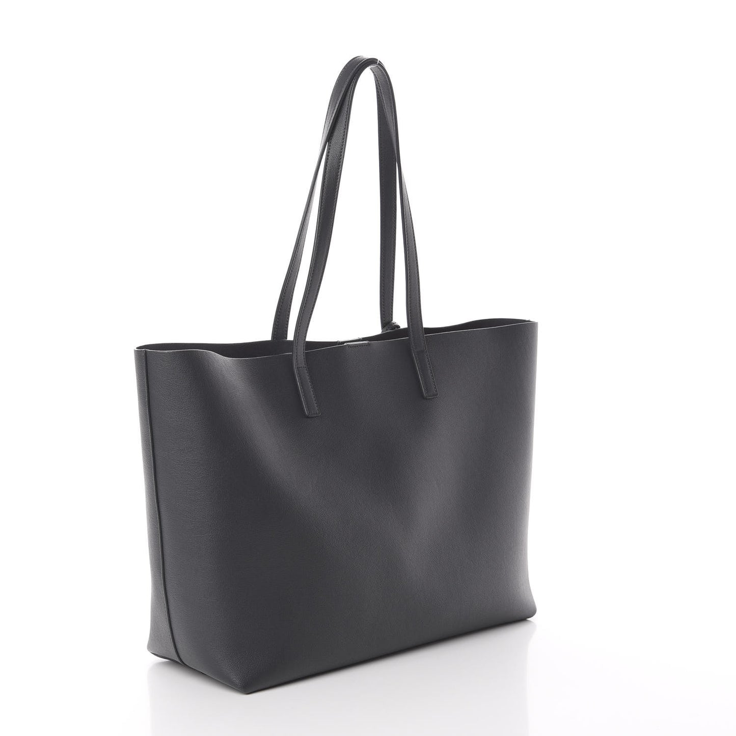 Calfskin Large Shopping Tote Asphalt
