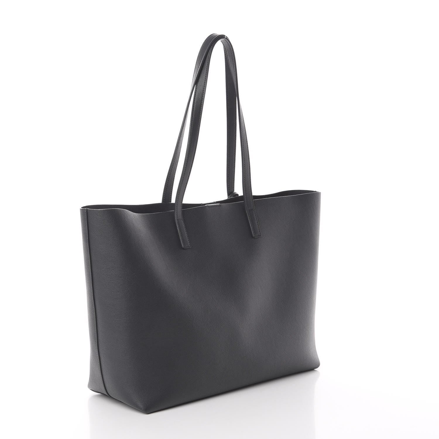 Saint Laurent Calfskin Large Shopping Tote Asphalt 2 of 8