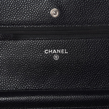 Chanel Caviar Quilted Wallet On Chain WOC Black 8 of 14