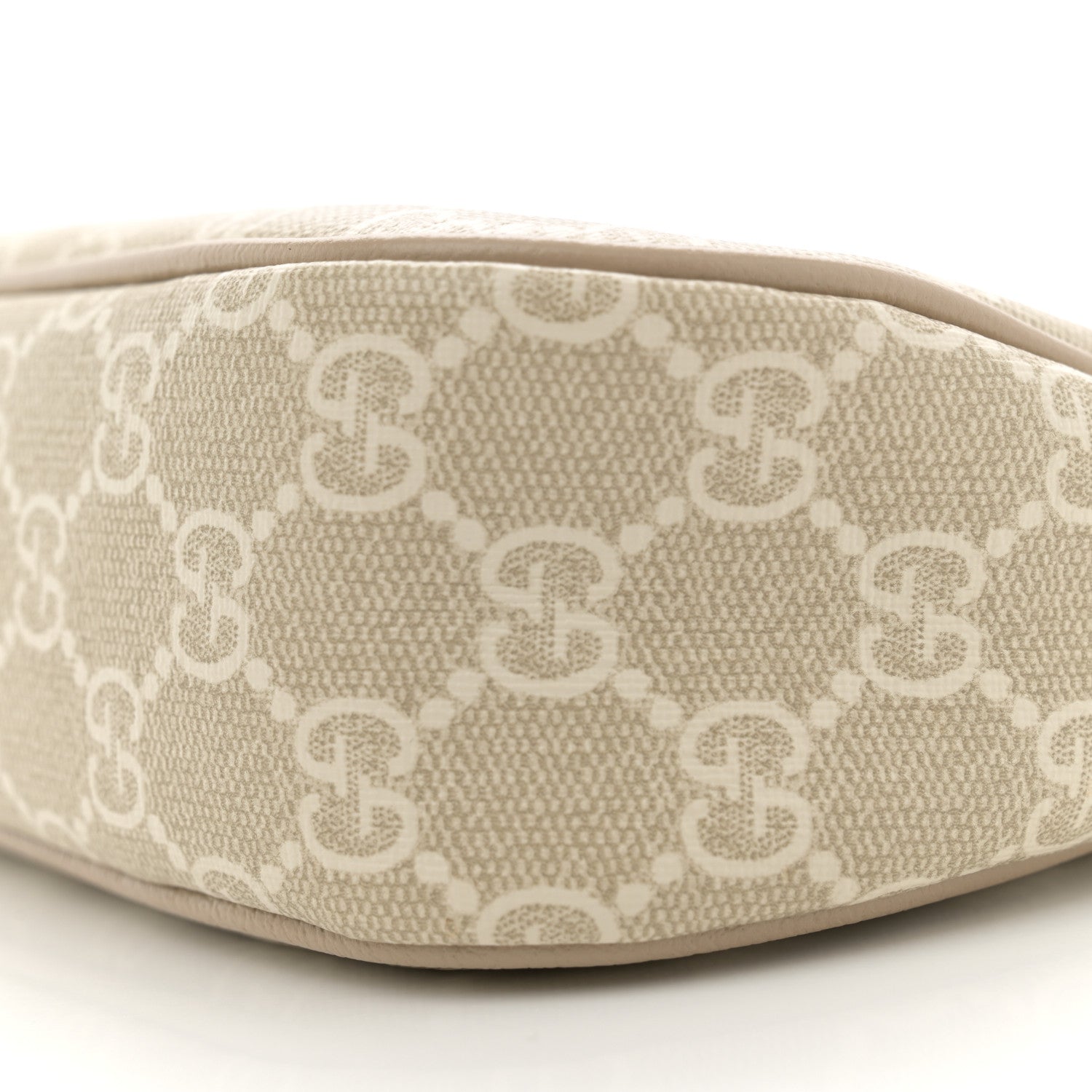 Gucci GG Supreme Monogram Textured Dollar Calfskin Small Ophidia Hobo Beige Mystic White Oatmeal 10 of 13