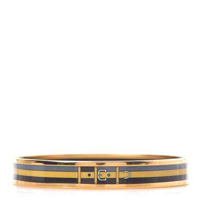 Hermes Enamel Narrow Printed Buckle Bracelet 70 1 of 5