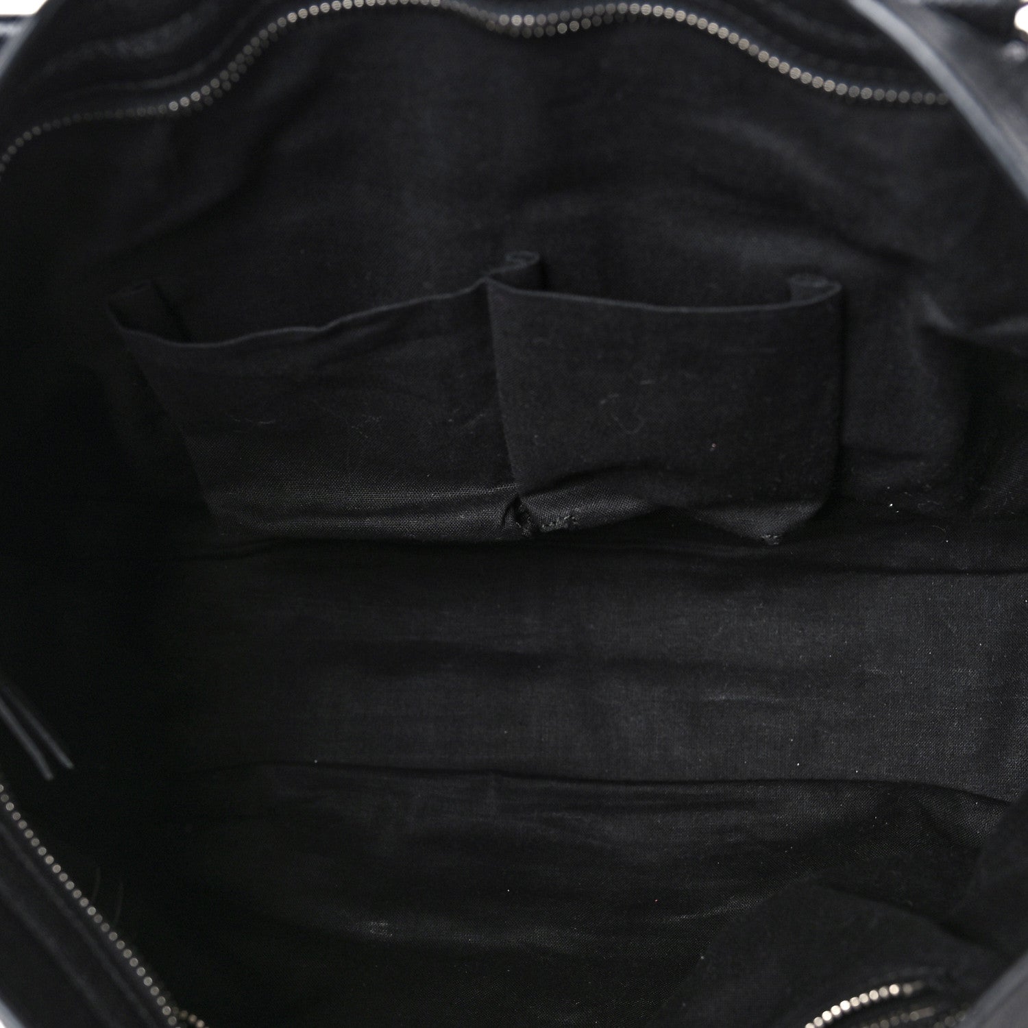 Balenciaga Chevre Silver Metallic Edge Hardware City Black 5 of 8