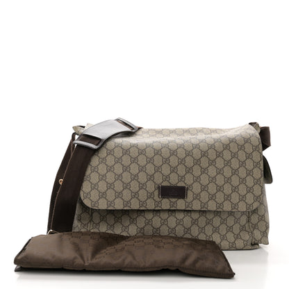 Gucci GG Plus Monogram Messenger Diaper Bag Dark Brown 3 of 12