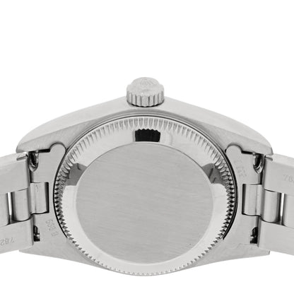 Rolex Stainless Steel 24mm Oyster Perpetual Watch Blue 76080 4 of 4