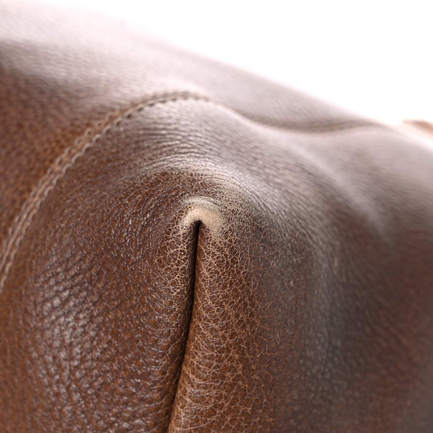 Calfskin Large Harness Hobo Maple Brown