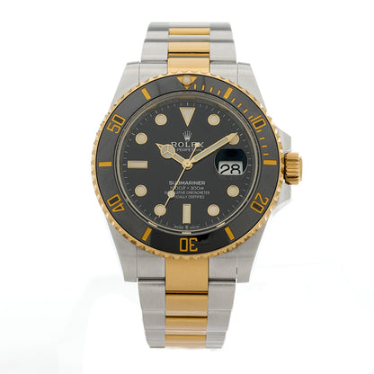 Rolex Stainless Steel 18K Yellow Gold 41mm Submariner Date Watch Black 126613LN 1 of 4