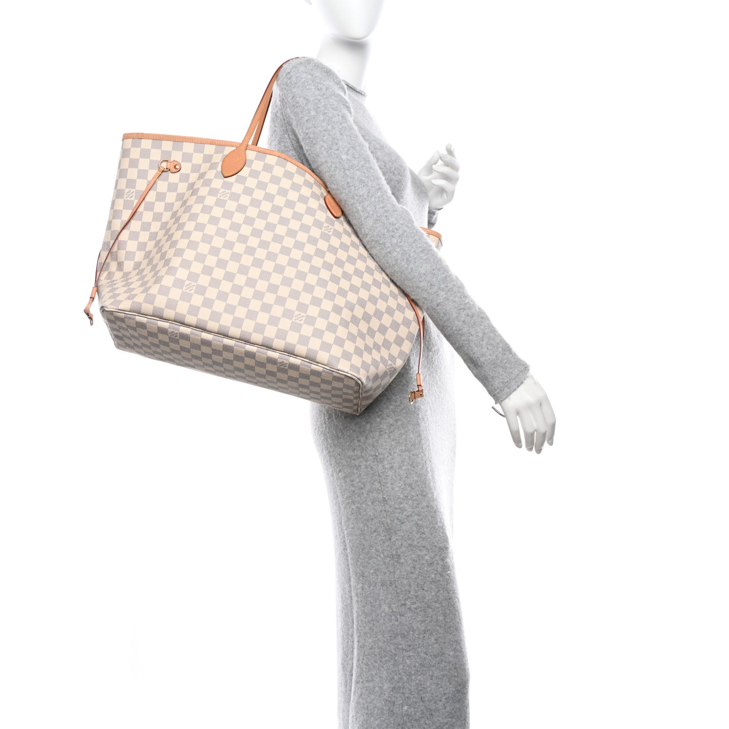 Damier Azur Neo Neverfull GM Rose Ballerine