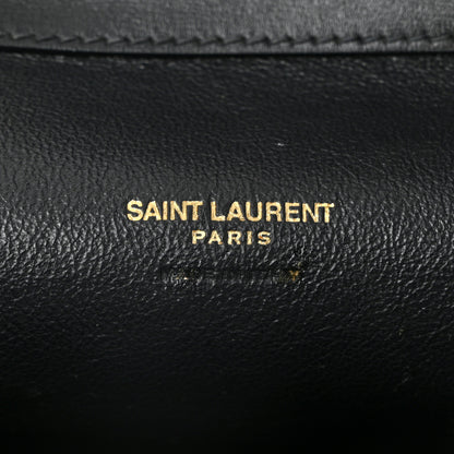 Saint Laurent Canvas All-Over Monogram Bucket Bag Black 6 of 11