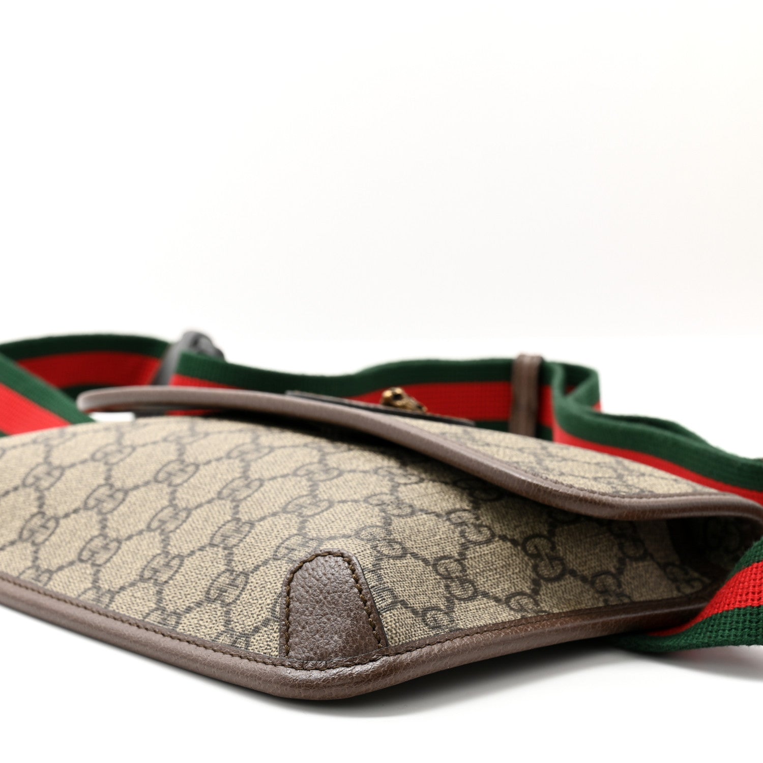 Gucci GG Supreme Monogram Neo Vintage Web Belt Bag Brown 10 of 10