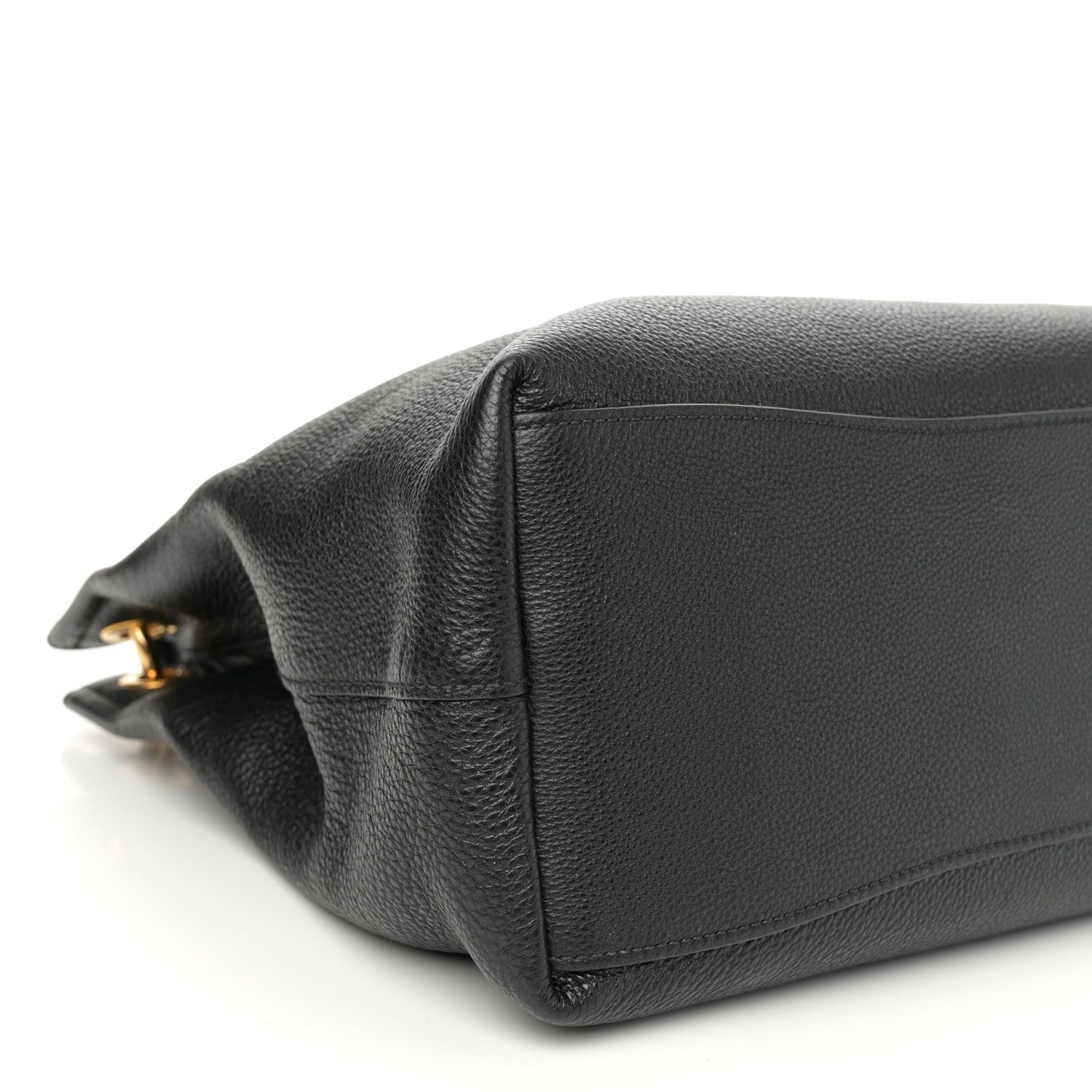 Prada Vitello Phenix Embossed Logo Hobo Black 9 of 10