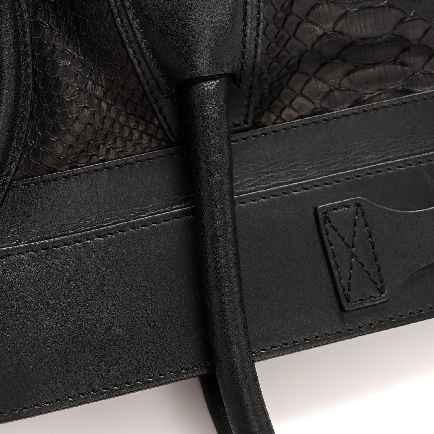Celine Snakeskin Large Luggage Black 14 of 15