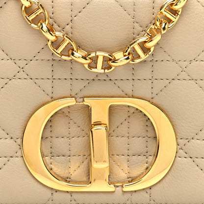 Christian Dior Calfskin Cannage Small Caro Bag Beige 7 of 9