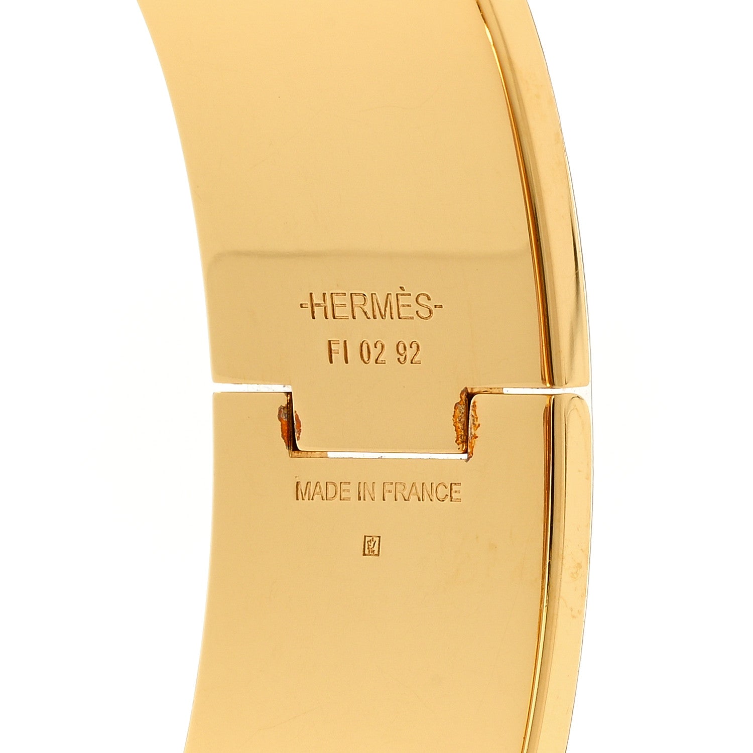 Hermes Enamel Wide Clic Clac H Bracelet GM White 4 of 7