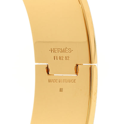 Hermes Enamel Wide Clic Clac H Bracelet GM White 4 of 7