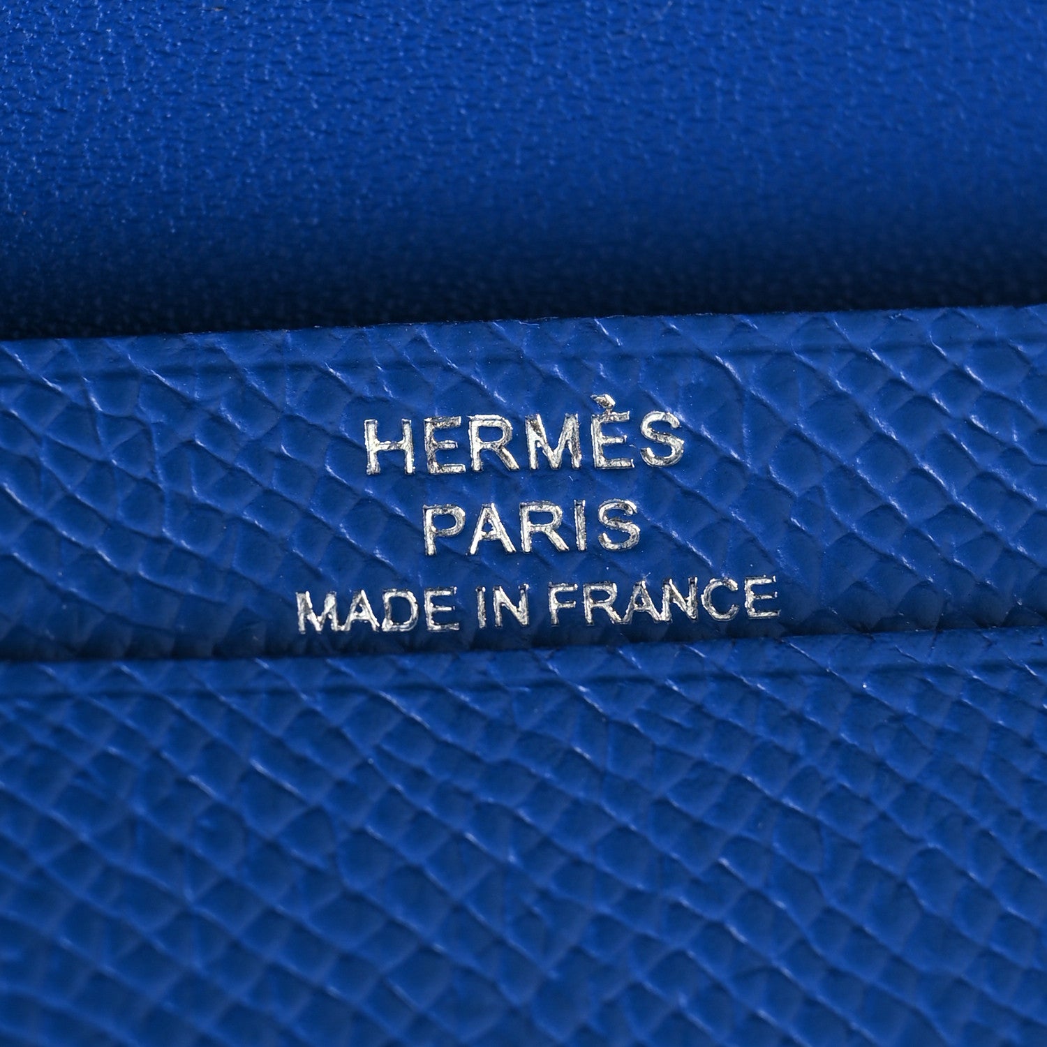 Hermes Epsom Mini Bearn Wallet Bleu Royal 7 of 12