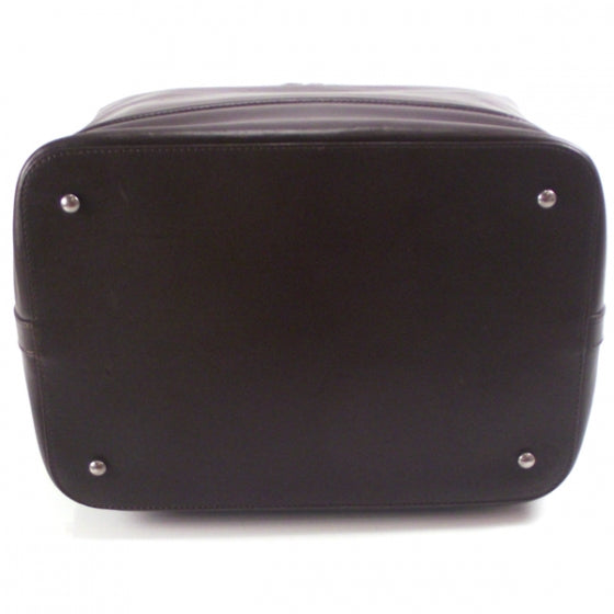 Calfskin Leather Doctor Bag Brown