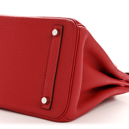 Hermes Togo Verso Birkin 30 Rouge Vif Rouge H 10 of 13