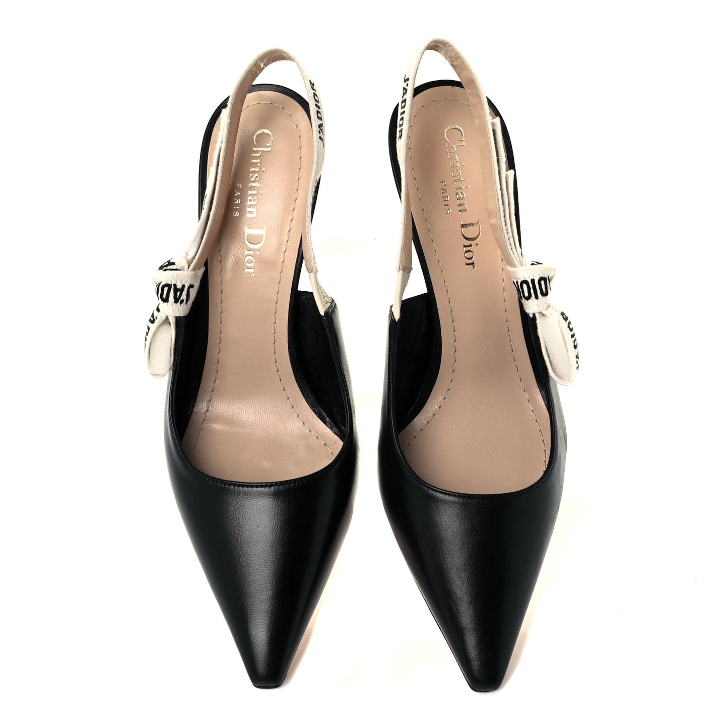 Lambskin Ribbon J'Adior Slingback 65mm Pumps 37 Black