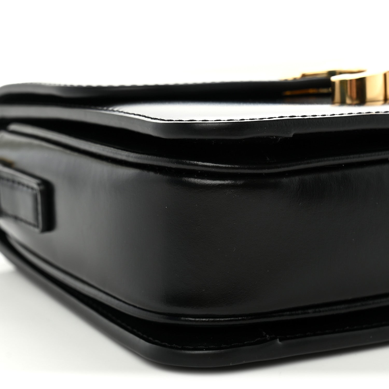 Celine Shiny Calfskin Teen Triomphe Black 9 of 12