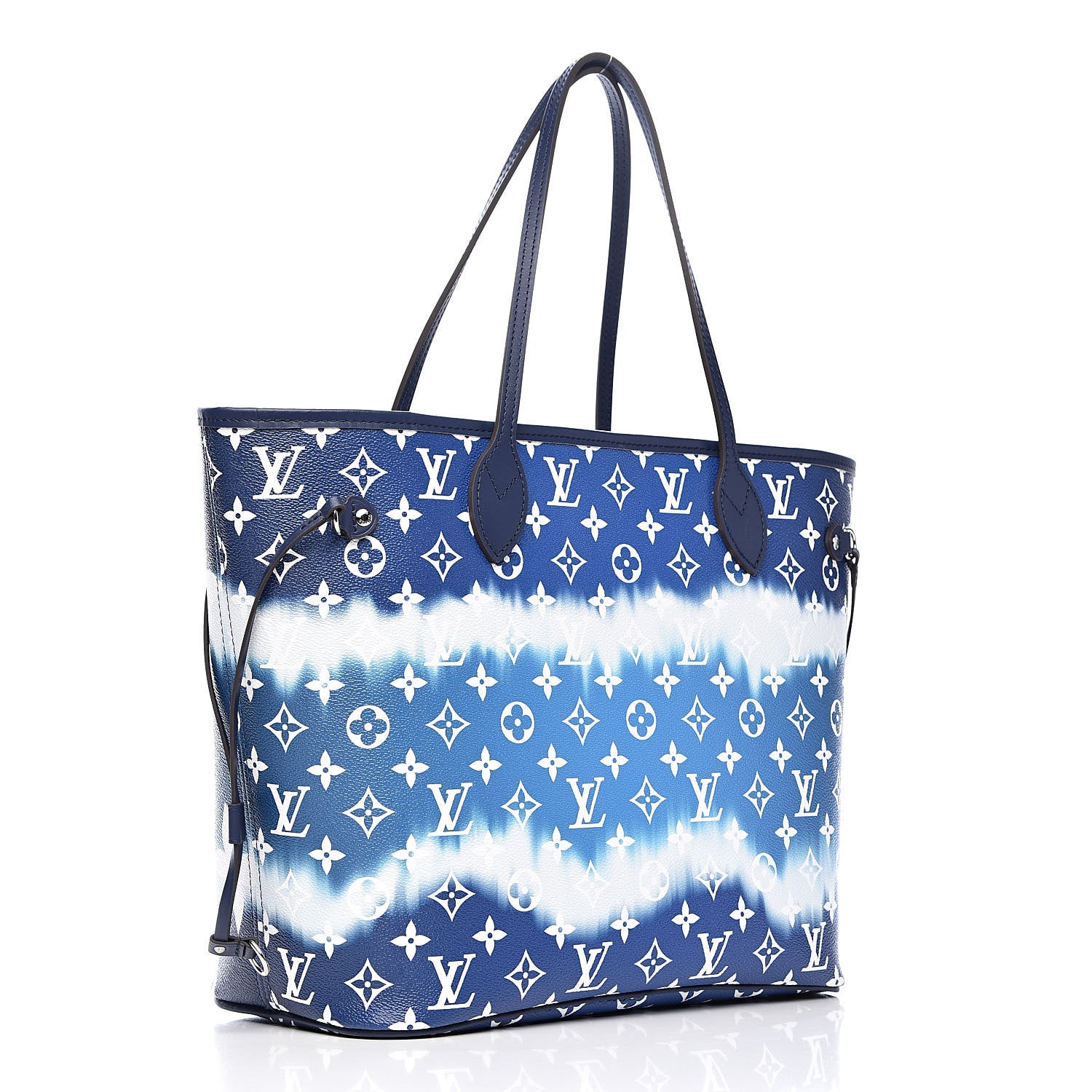 Louis Vuitton Monogram Escale Neverfull MM Blue 3 of 11