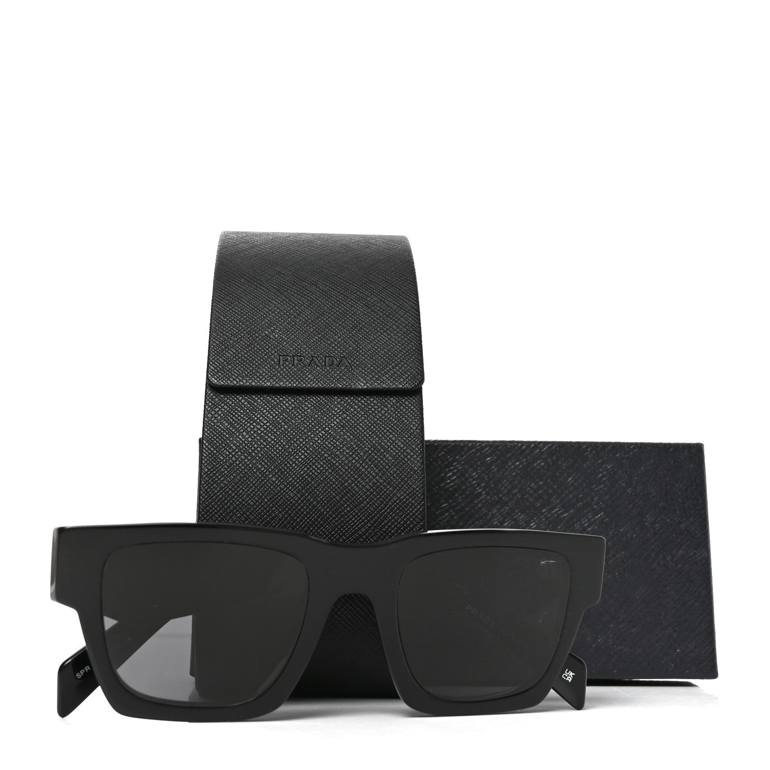 Prada Acetate Symbole Sunglasses SPR A06 Black 7 of 7