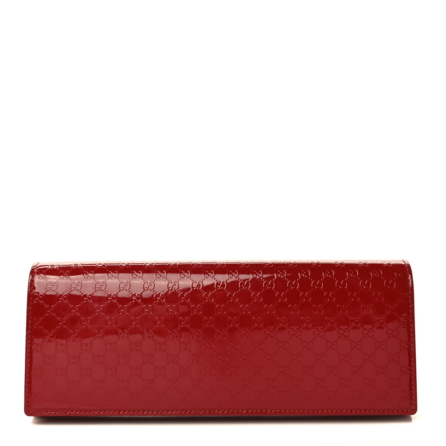 Gucci Patent Microguccissima Small Broadway Clutch Red 1 of 7