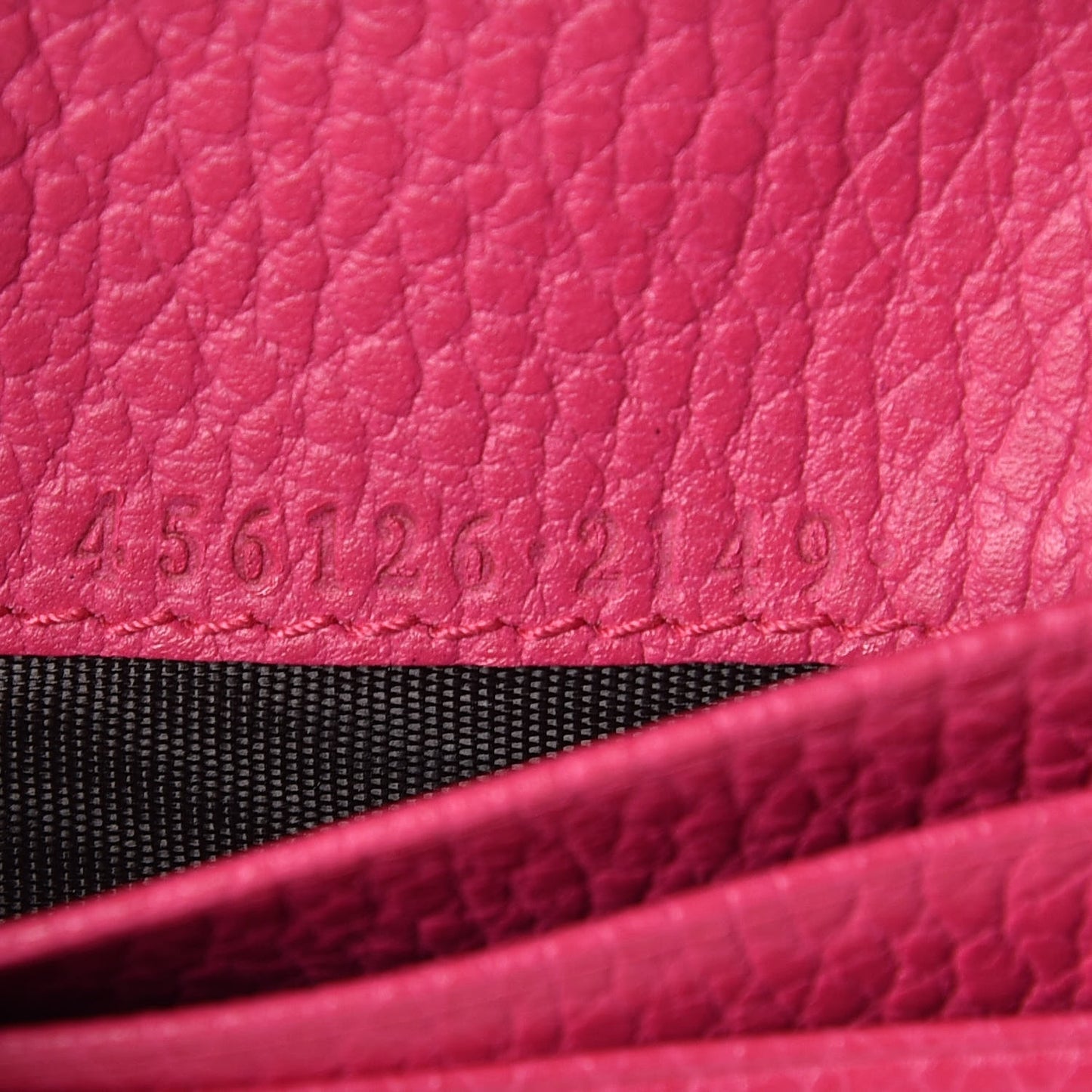 Dollar Calfskin GG Marmont Card Case Box Pink