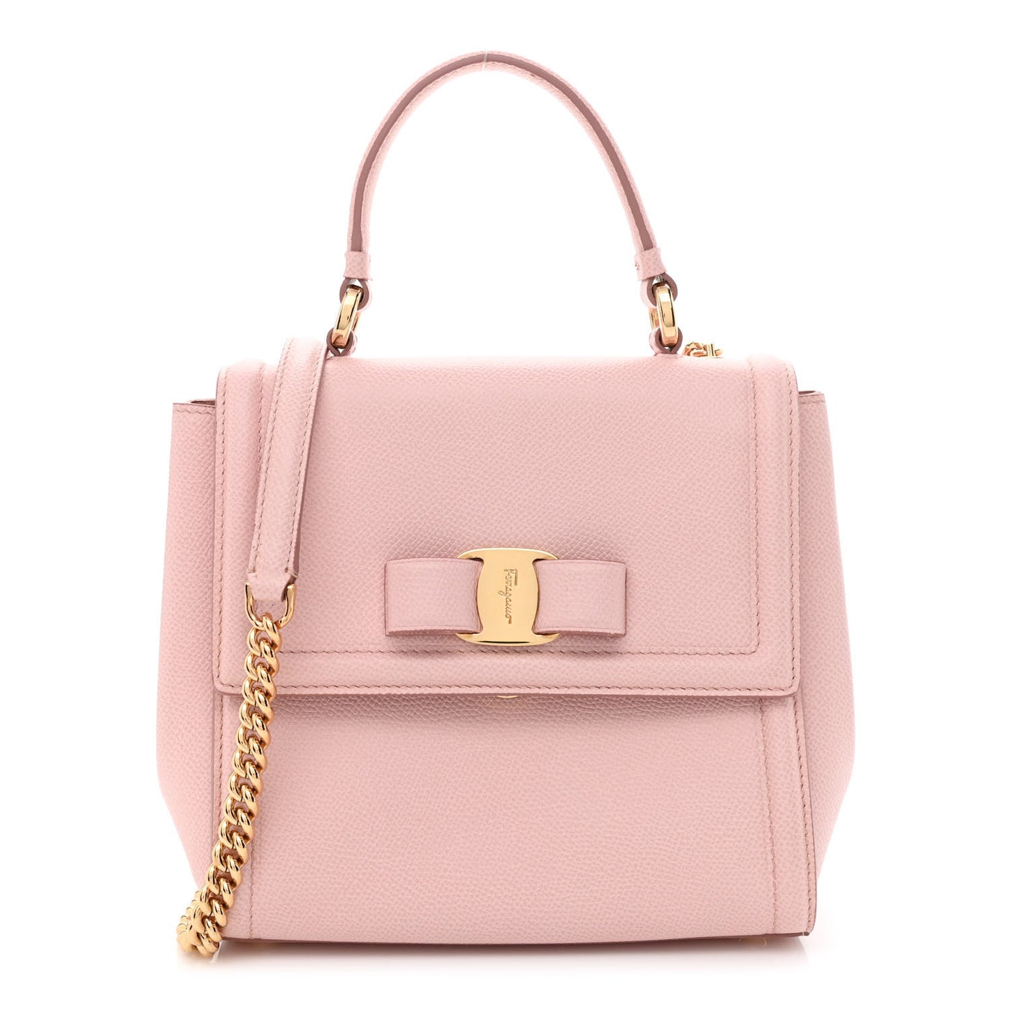 Hammered Calfskin Carrie Shoulder Bag Pink