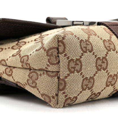 Gucci Monogram Waist Pouch Bag Dark Brown 9 of 10