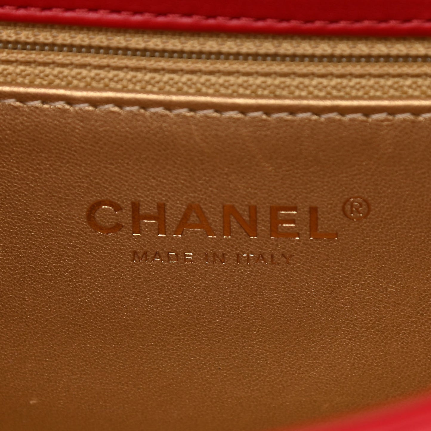 Lambskin Quilted Multiple Chain Flap Red