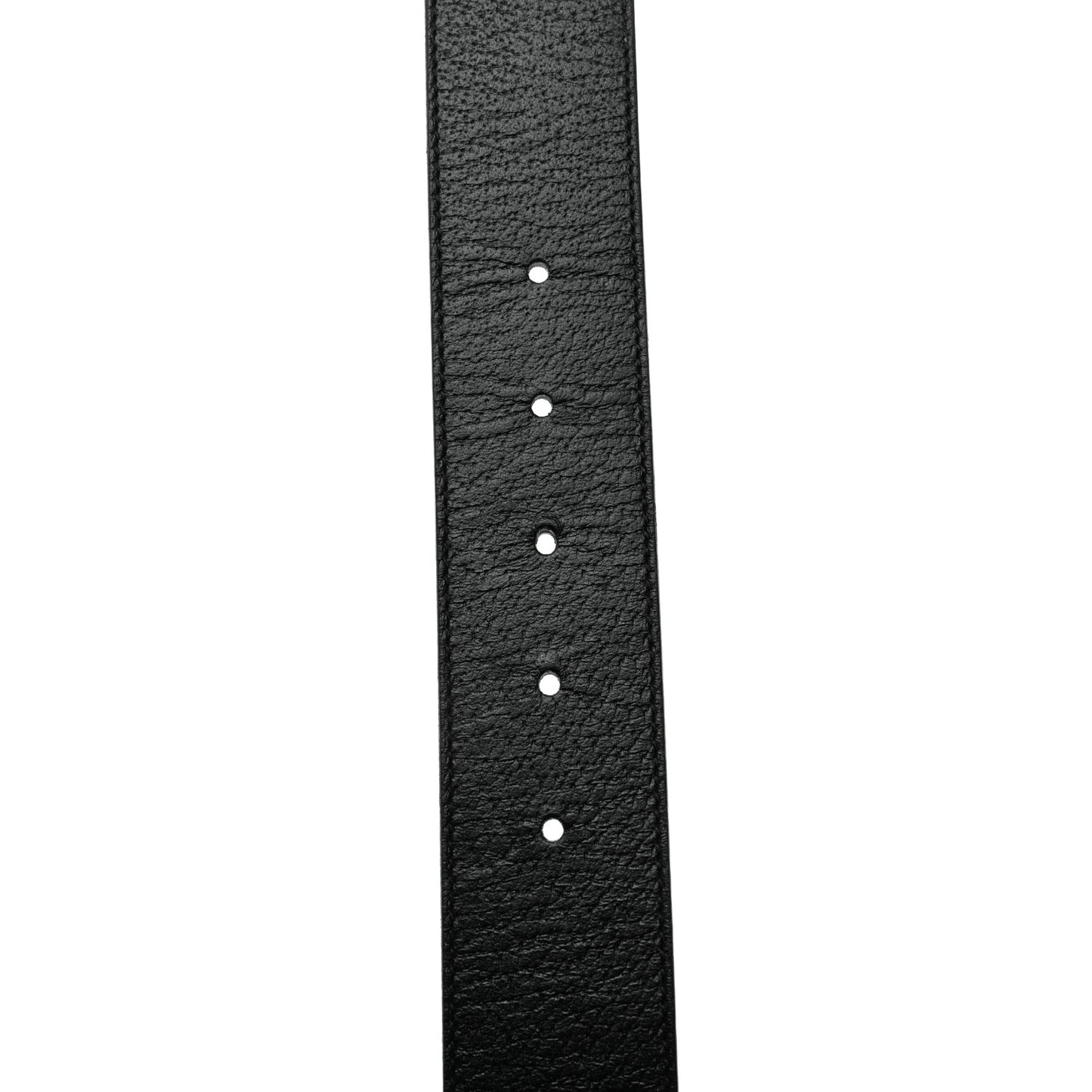 Textured Dollar Calfskin Double G 40mm Belt 85 34 Black
